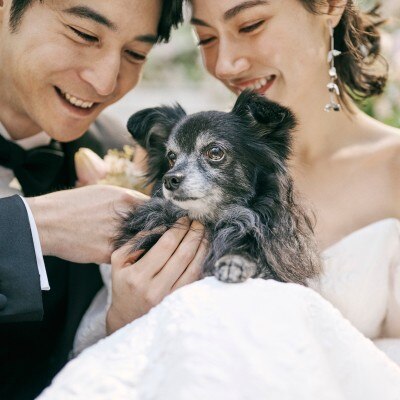 <br>【挙式】ペットも一緒に！「愛犬と一緒に」という願いに応える、家族みんな一緒のウエディング