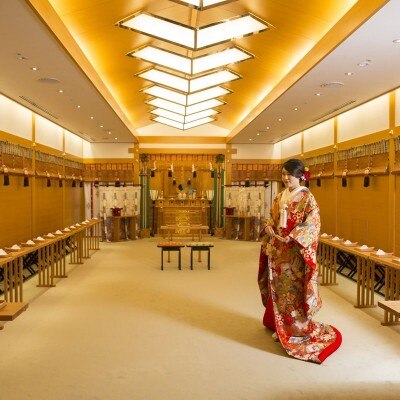 縁結びで名高い出雲大社の御祭神を祀る、本格神殿式場<br>【挙式】日本古来の儀を行う、格式高い｢神殿」