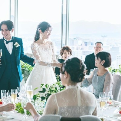 大切な時間、大切な人と、鮮やかな記憶に残そう<br>【披露宴】スカイバンケット「アポロン」　推奨人数/～45名　収容人数/～80名