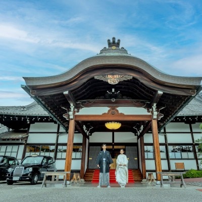明治記念館が誇る素晴らしいロケーションでのフォトウエディングも可能です<br>【披露宴】フォトウエディング
