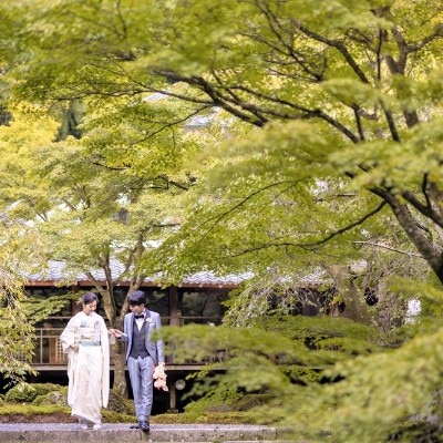 <br>【庭】紫水苑の自然豊かな庭園