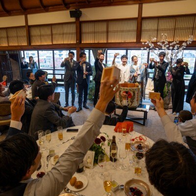 <br>【披露宴】【グランドボールルーム】京都最大級の大きさを誇る、絢爛豪華な会場／着席～170名<br><a href='/sp/wedding/people/1936/15625/' class='link2'>この先輩カップルの体験レポートを見る</a>