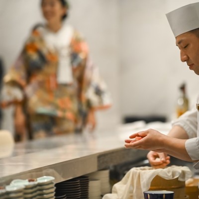 <br>【披露宴】【ガーデンダイニング環樂】～日本庭園がパノラマピクチャーのように～/着席20～50名<br><a href='/sp/wedding/people/2203/15278/' class='link2'>この先輩カップルの体験レポートを見る</a>