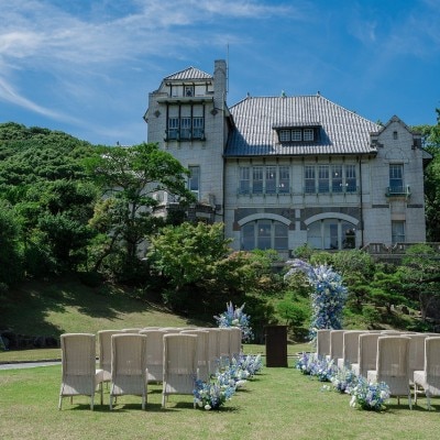<br>【挙式】開放感たっぷりのガーデン挙式＆アフターセレモニー