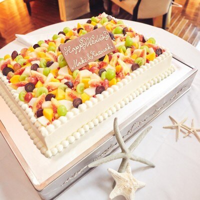 可愛いウェディングケーキ<br>【料理・ケーキ】ウェディングケーキ