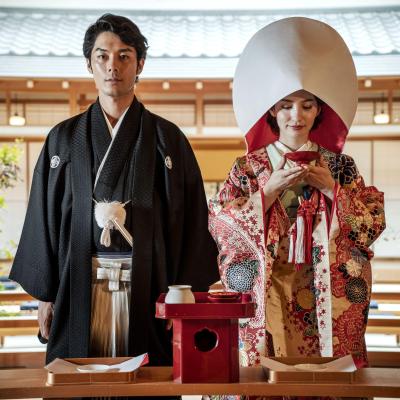 神前式<br>【挙式】京都の風情を感じる歴史ある神社での「神前式」も可能