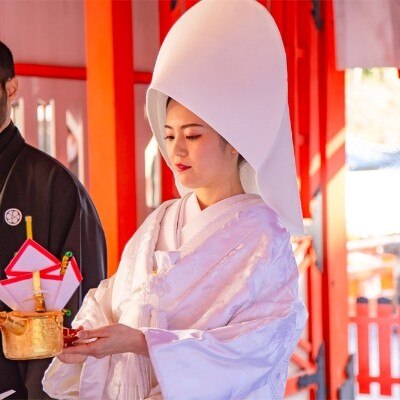 <br>【挙式】日本古来の衣装に身を包み臨む神社挙式