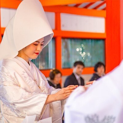 <br>【挙式】日本古来の衣装に身を包み臨む神社挙式