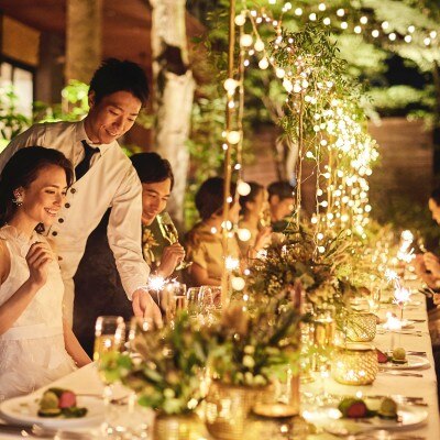 <br>【料理・ケーキ】料理にこだわりたいおふたりにオススメ！プライベートキッチン併設＆オリジナルメニュー対応