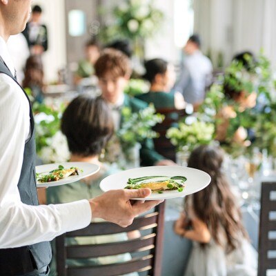 <br>【料理・ケーキ】シェフとお打合せして創りあげるお料理はゲストからも大好評★