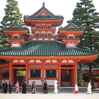 <br>【挙式】京都の風情を感じる歴史ある神社での「神前式」も可能