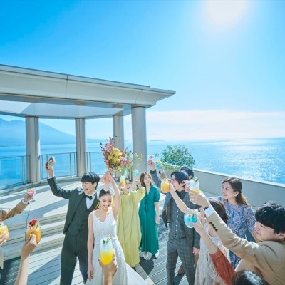 ＼結婚式場見学1軒目はグランドハウスがお得／<br>【庭】Sky Terrace