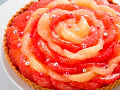 ピンク・ホワイトグレープのタルト<br>【料理・ケーキ】エクラン・ビジュー