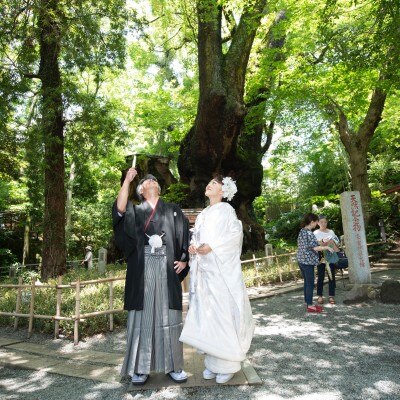 <br>【披露宴】来宮神社で充実した1日を♪先輩カップルレポート