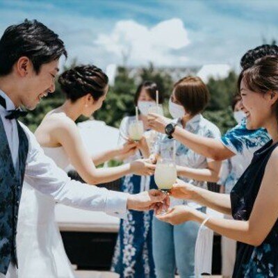 アフタータイムはゲストの皆様と和やかにドリンクタイム