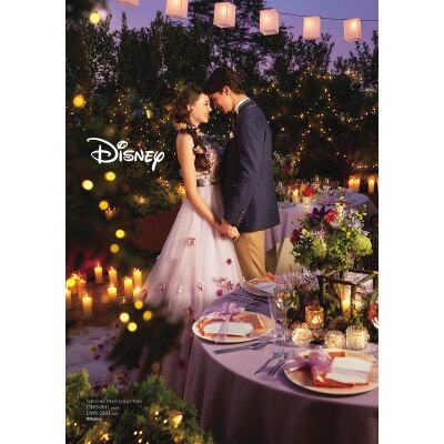 ラプンツェルを象徴するパープルをメインにサブでピンクを使用(C)Disney<br>【ドレス・和装・その他】ディズニー ウエディングドレスコレクション