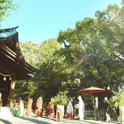 <br>【挙式】【浜松八幡宮】浜松駅から5分の立地にありながらも緑溢れる神社の結婚式場
