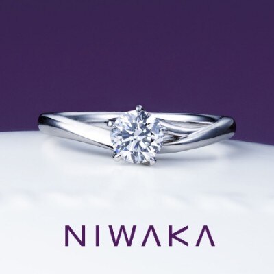 NIWAKA（にわか）：初桜　人気の俄の桜をモチーフにした婚約指輪