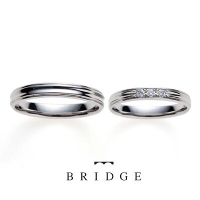 幸せの一本道はブリッジ銀座の人気結婚指輪つけ心地抜群で着出すストレスゼロ３