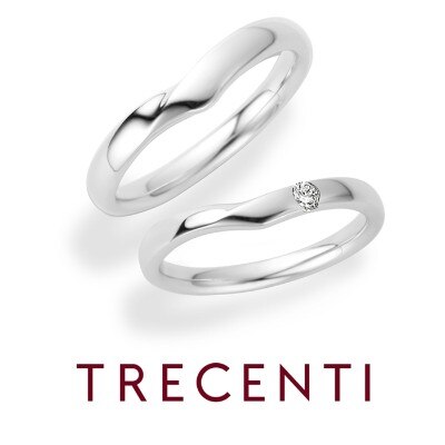Urbano ウルバーノ 双子ダイヤモンドがつなぐ二人の絆 結婚指輪 Id7949 Trecenti トレセンテ マイナビウエディング