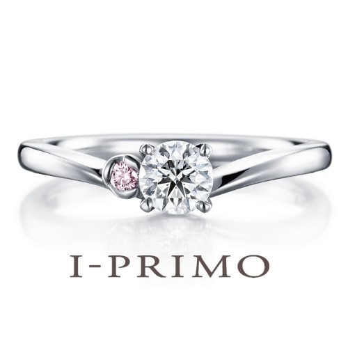 I-PRIMO 婚約指輪9号 ダイヤモンド、ピンクダイヤ ...