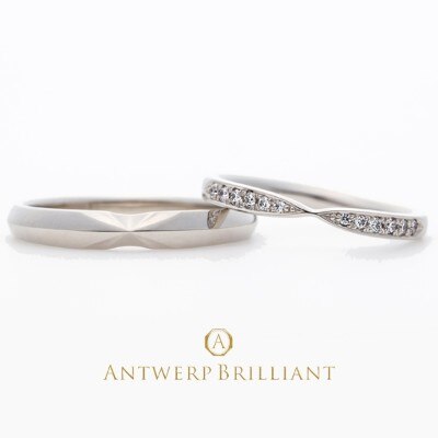 シリウス　アントワープブリリアント一番星をモチーフにしたダイヤモンドの結婚指輪