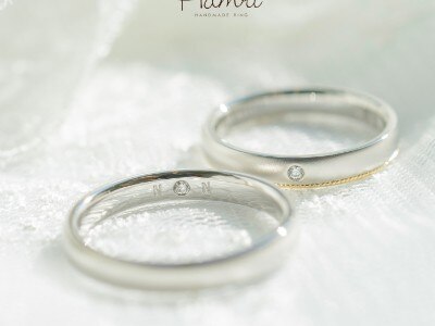 結婚指輪 シンプル ツインダイヤモンド hamri ハムリ