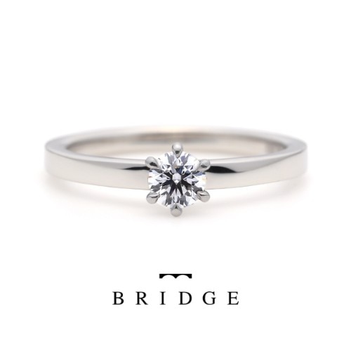 オシャレでかわいい幅広のプラチナ婚約指輪decision 婚約指輪 Id Bridge ブリッジ銀座アントワープブリリアントギャラリー マイナビウエディング