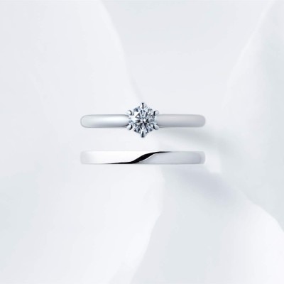 NIWAKA（にわか）：ことほぎ　シンプルなデザインのプロポーズにぴったりの婚約指輪