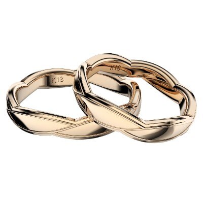 Eternity K18pgマリッジリング Sasa X 6 シンプルでオシャレな結婚指輪 結婚指輪 Id Eternity マイナビウエディング