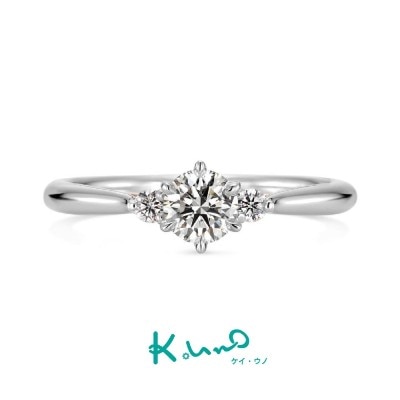 K.uno（ケイウノ）：りぼん　リボンモチーフのかわいい婚約指輪