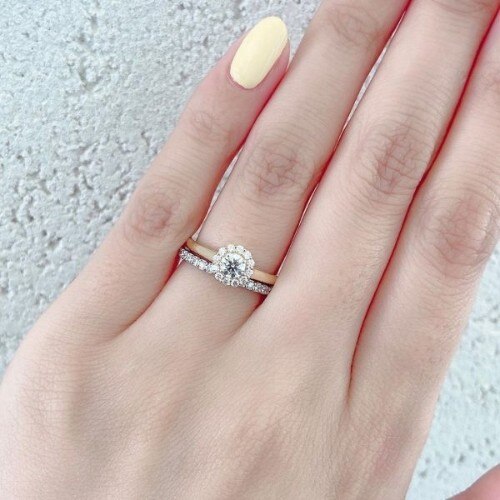 人気のひまわり（向日葵）をデザインした可愛い婚約指輪&結婚指輪 Sun 