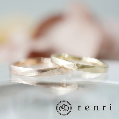 手作り オーダーメイド ワンポイントデザインで印象的な指輪に 結婚指輪 Id Renri レンリ マイナビウエディング