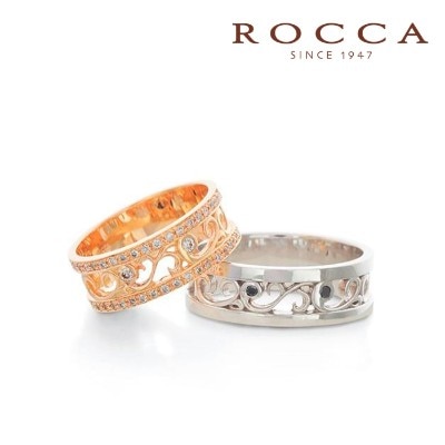 Rocca 唐草模様の透かしがおしゃれ カジュアルマリッジリング 結婚指輪 Id Rocca マイナビウエディング