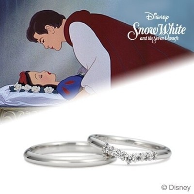 K.uno（ケイウノ）：白雪姫　ダイヤモンドラインが華やかな結婚指輪