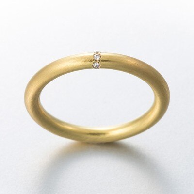 エツコ ソノベ Yellow Gold Marriage Ring With Diamonds 結婚指輪 Id Barneys New York バーニーズ ニューヨーク マイナビウエディング