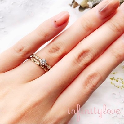 秘め事はブリッジ銀座の人気結婚指輪でアンティークが可愛いスタイル