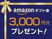 Amazonギフト券3,000円分プレゼント