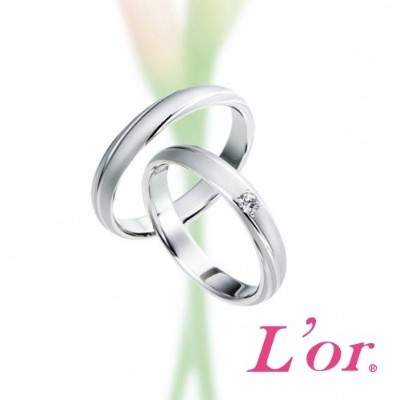鍛造でつくられた純プラチナ【UHP】の結婚指輪　＜L'or＞