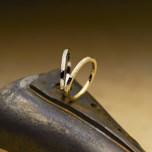 【手作り結婚指輪３５】彫金コース（つち目）