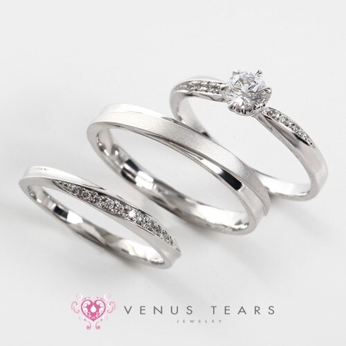 3本セットリング 0 3ctダイヤ 税込で29 8万円 403 銀座 柏 直方 結婚指輪 Id6559 Venus Tears マイナビウエディング