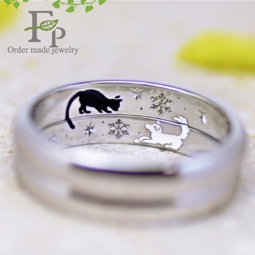 愛猫と愛犬のオーダーメイド結婚指輪