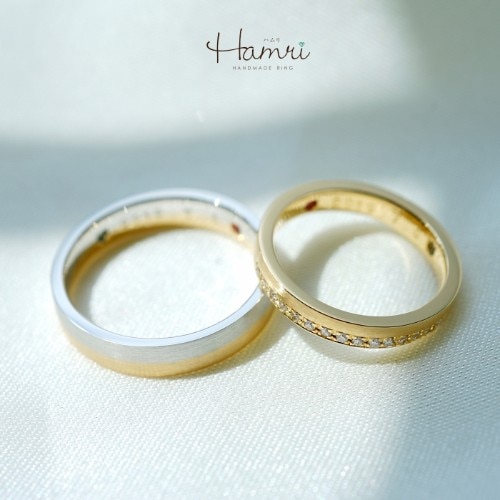 ふたりでつくる シンプルでかっこいいマリッジリング 結婚指輪 Id1385 Hamri マイナビウエディング