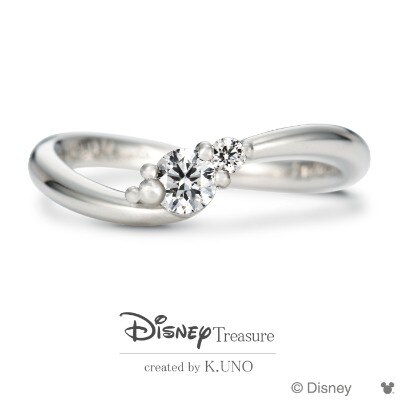 Disney ミッキーマウス エンゲージリング オーダーメイド 婚約指輪 Id879 Disney Treasure Created By K Uno ケイウノ マイナビウエディング