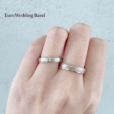 Euro Wedding Band（ユーロウエディングバンド ）：R30146/R40146】和紙のような仕上げが珍しいドイツリングが誇る究極の着け心地が魅力の結婚指輪（結婚指輪） ID26771 |  BROOCH | マイナビウエディング