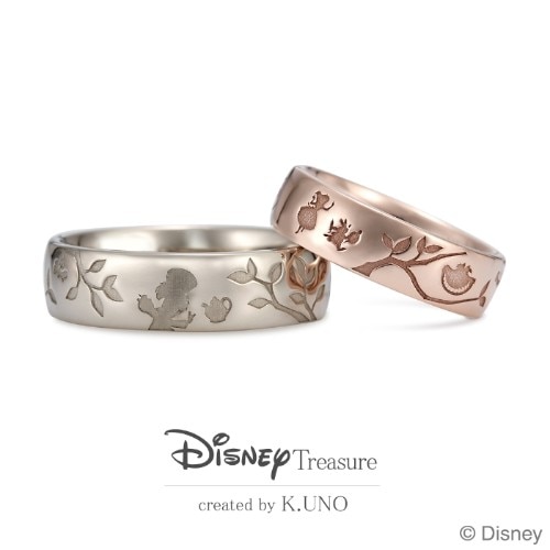 Disney ふしぎの国のアリス マリッジリング オーダーメイド 結婚指輪 Id8 Disney Treasure Created By K Uno ケイウノ マイナビウエディング