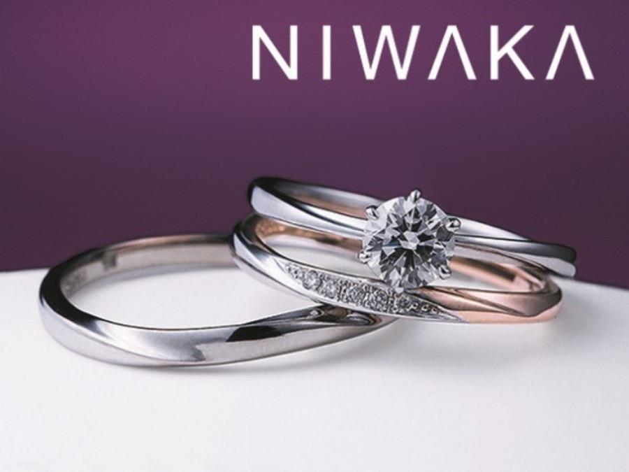 NIWAKA（にわか）： 単衣（ひとえ）（結婚指輪） ID5394 