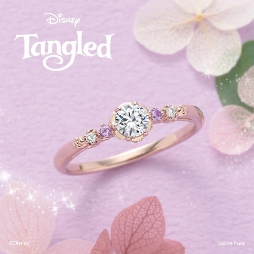 Disney Tangled ディズニー｢ラプンツェル｣ 【Flowers of Love フラワーズ オブ ラブ 〜恋する花〜】婚約指輪 (2024〜2025期間数量限定モデル）