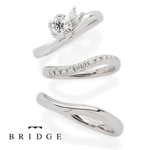 雪椿の花をモチーフの可愛い婚約指輪 Winter Camellia 結婚指輪 Id165 Bridge ブリッジ銀座アントワープブリリアントギャラリー マイナビウエディング