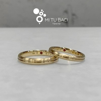 ゴールド・ライン結婚指輪